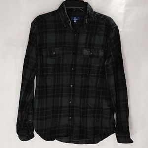George button down long sleeved size: M